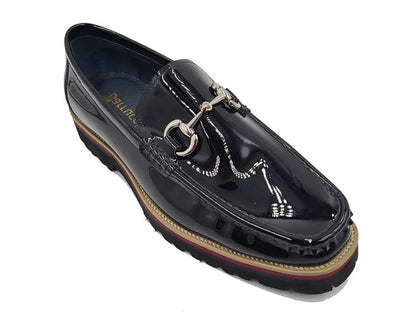 Horse Bit Lug Sole Loafer Leather Full Leather Lining Shoes by Carrucci Shoes – Don't Panic Shoes