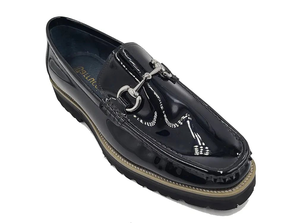Horse Bit Lug Sole Loafer Leather Full Leather Lining Shoes by Carrucci Shoes – Don't Panic Shoes