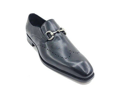 Horsebit Wingtip Loafer Calfskin Burnished Kl901 - 01 Shoes by Carrucci Shoes – Don't Panic Shoes
