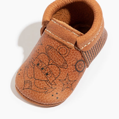 I Heart Dad City Baby Shoe City Mocc by Freshly Picked – Don't Panic Shoes