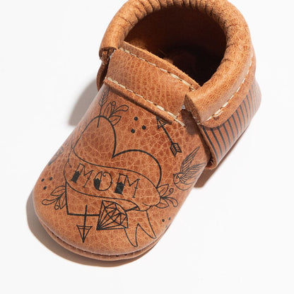 I Heart Mom City Baby Shoe City Mocc by Freshly Picked – Don't Panic Shoes