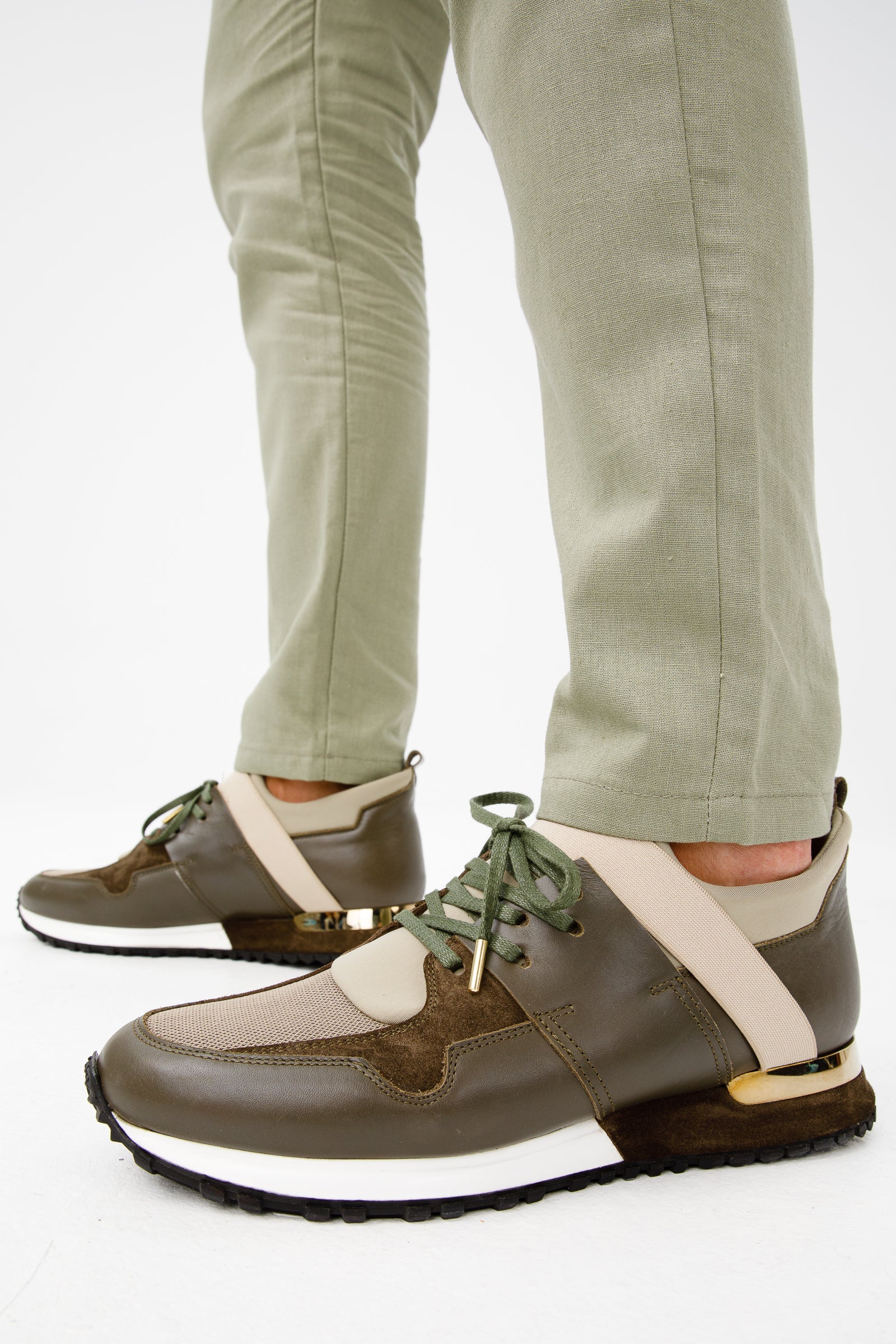 The Reno Green Leather Men Sneaker Final Sale!