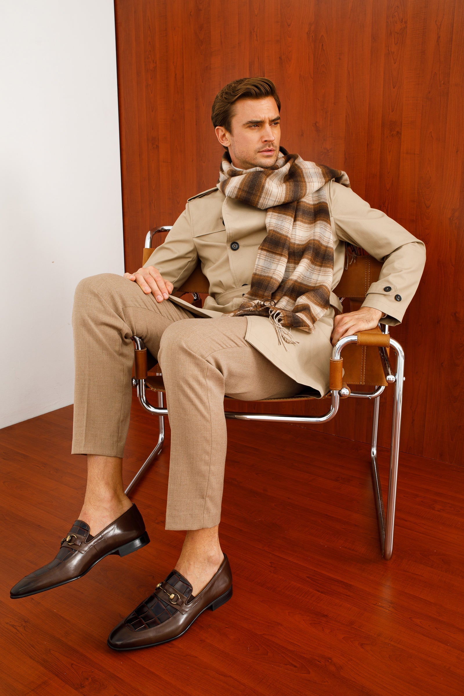 The Pusan Brown Leather Bit Loafer Men Shoe Final Sale!