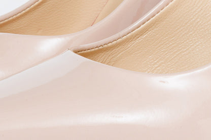 The Ege Cream Leather Pump Fuchsia Sole Women Shoe