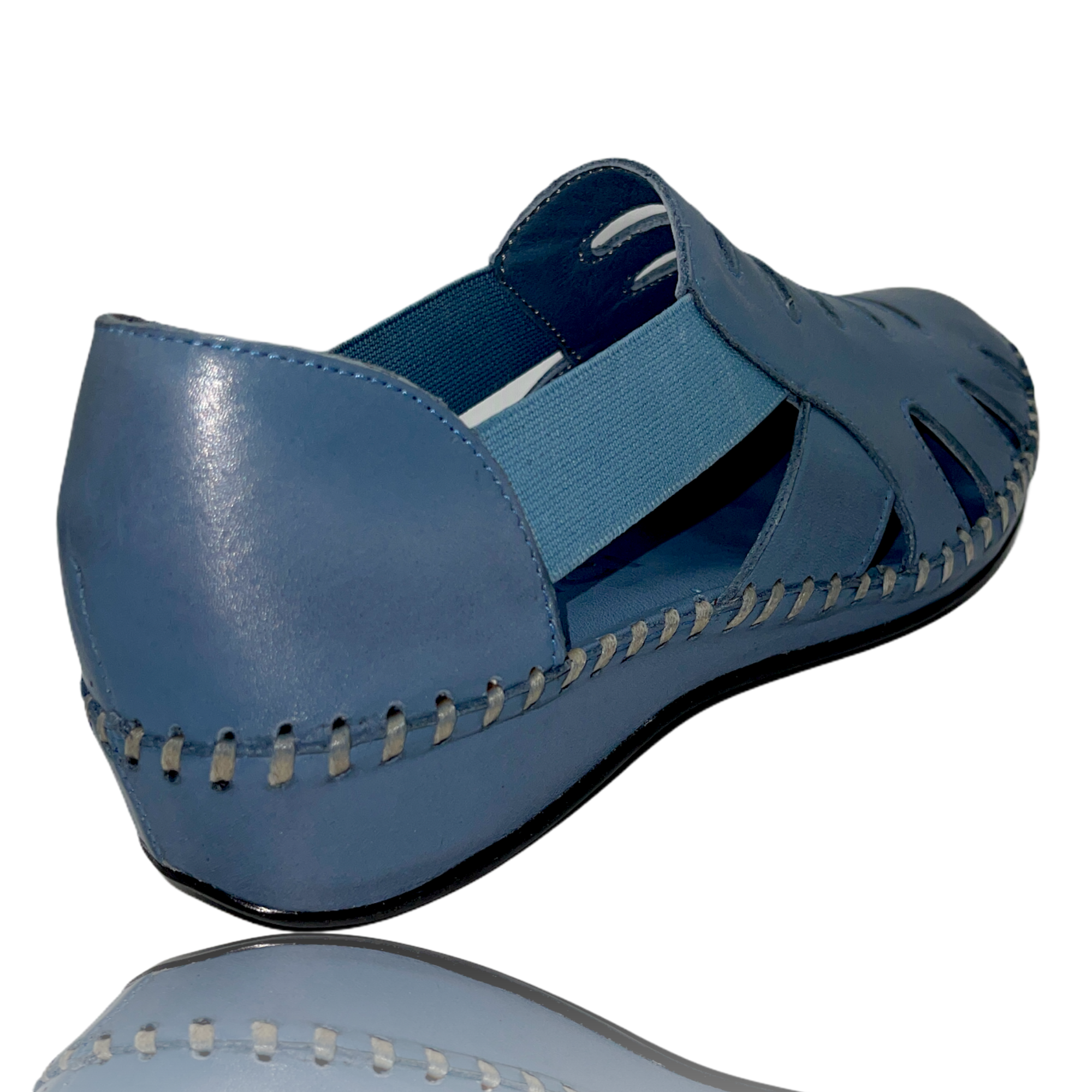 Vinci Leather Shoes The Maerdy Blue Leather Sandal Final Sale!