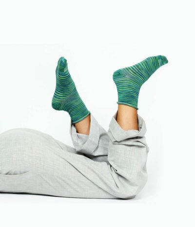 Innbamboo Socks Grosseto Bamboo Multicolor Chromatic Lines Socks by Mar Soreli – Don't Panic Shoes
