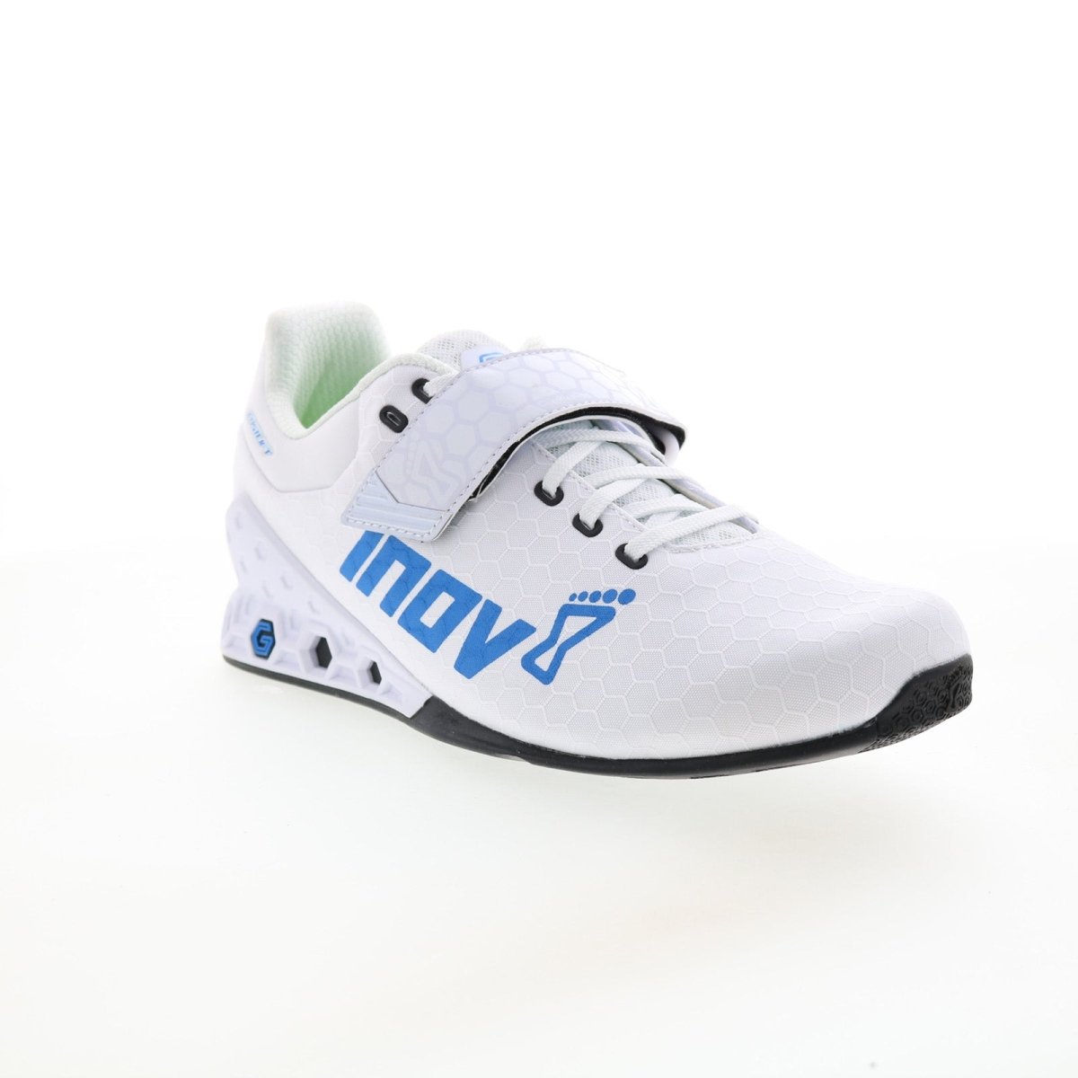 Inov8 FaStlift Power G 380 Weightlifting Shoes Men’s White Blue 001056 - Whbl - S - 01 Footwear by Inov - 8 – Don't Panic Shoes