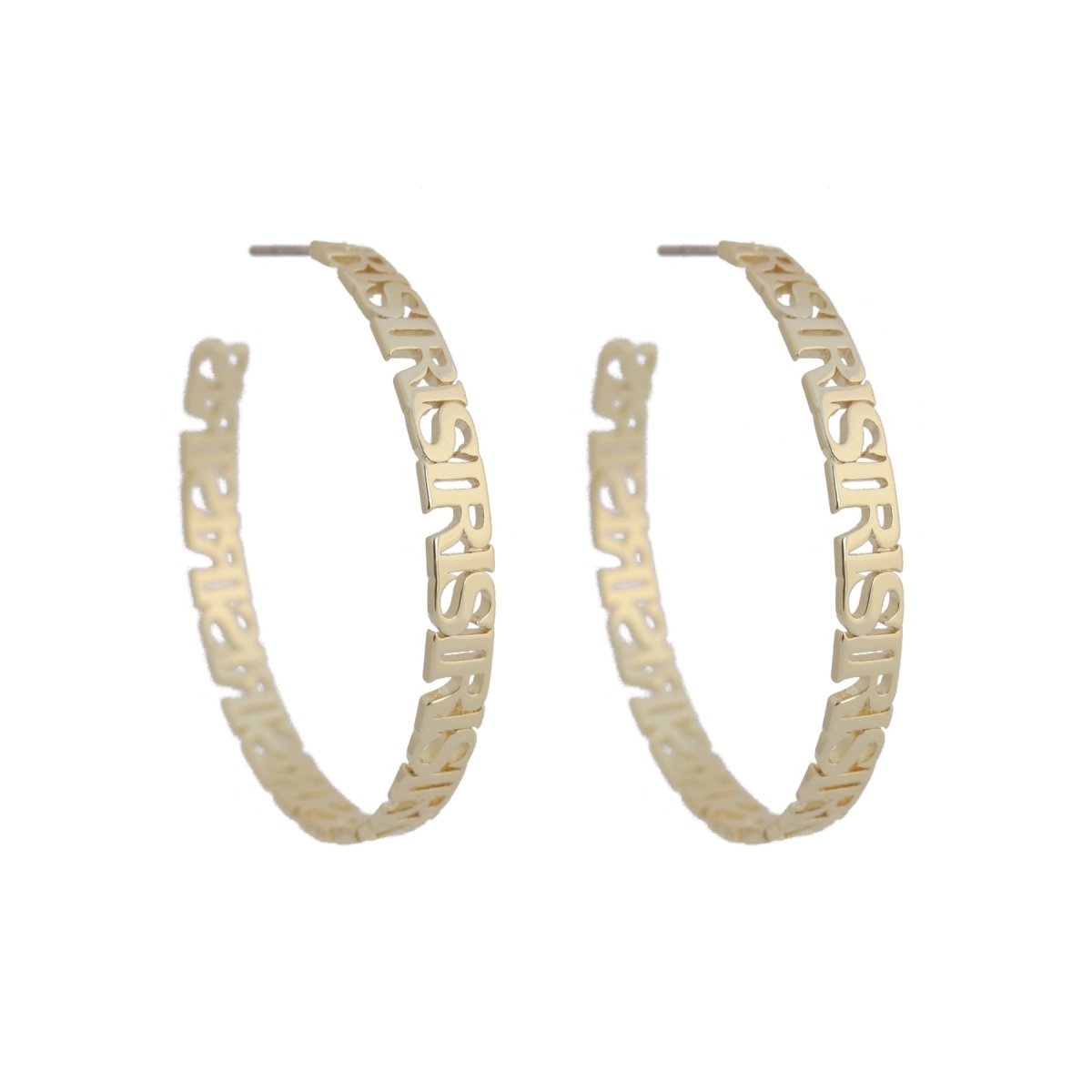 Iris Pageant Hoop Earrings Large Earrings by Rahya Jewelry Design – Don't Panic Shoes