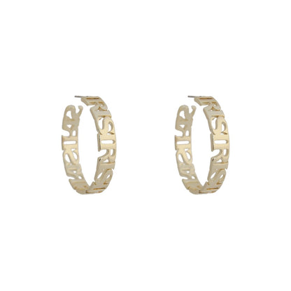 Iris Pageant Hoop Earrings Medium Earrings by Rahya Jewelry Design – Don't Panic Shoes