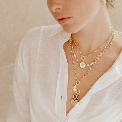 Iris Poydras Necklace With Mini St. Charles Pendant Necklaces by Rahya Jewelry Design – Don't Panic Shoes