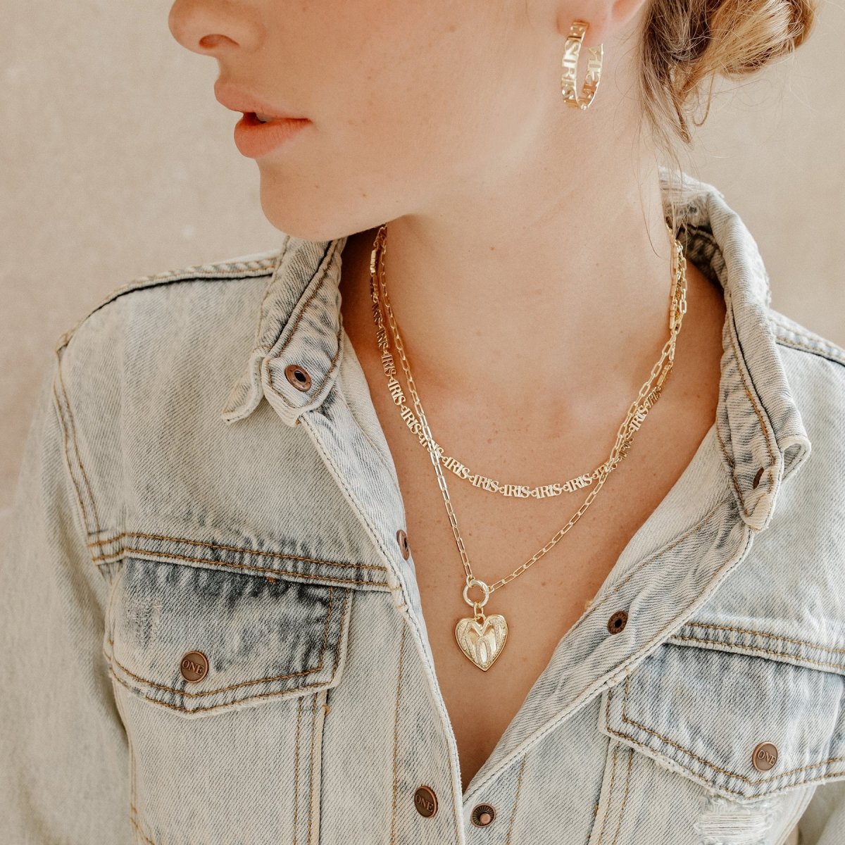 Iris Short Claiborne Necklace With Koi Heart Pendant Necklaces by Rahya Jewelry Design – Don't Panic Shoes