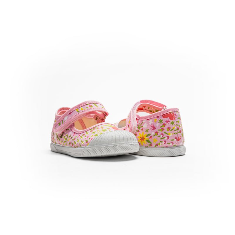 Isabel Pink Floral Adjustable Velcro Non Slip Rubber Shoes fashion by Childrenchic – Don't Panic Shoes