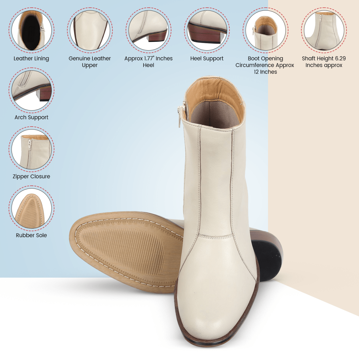 Jazzy Jackman Leather Ankle Length Boots For Men Boots by Libertyzeno – Don't Panic Shoes