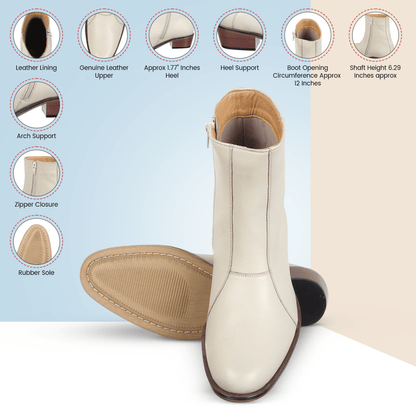 Jazzy Jackman Leather Ankle Length Boots For Men Boots by Libertyzeno – Don't Panic Shoes