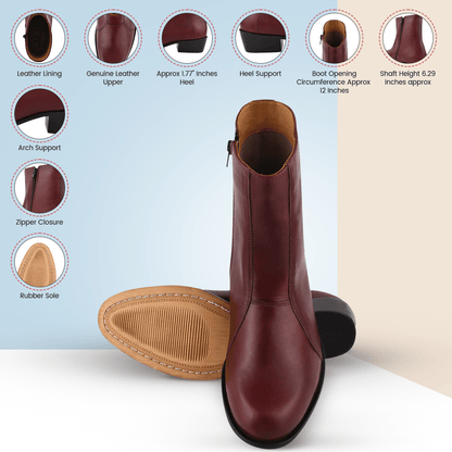 Jazzy Jackman Leather Ankle Length Boots For Men Boots by Libertyzeno – Don't Panic Shoes