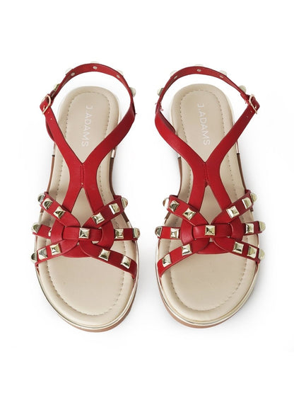 Jennifer | Red Sandals by J.Adams – Don't Panic Shoes