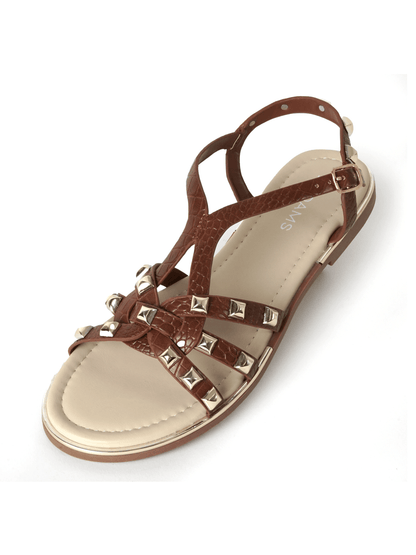 Jennifer | Tan Sandals by J.Adams – Don't Panic Shoes