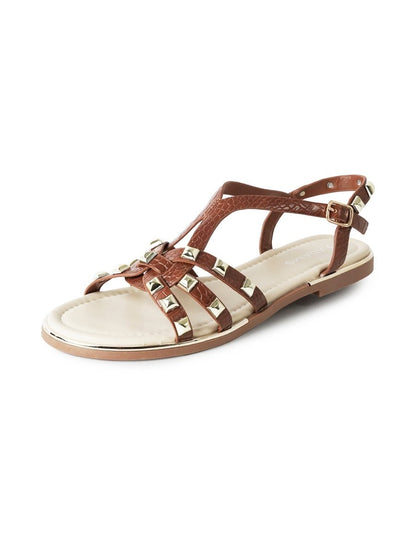 Jennifer | Tan Sandals by J.Adams – Don't Panic Shoes