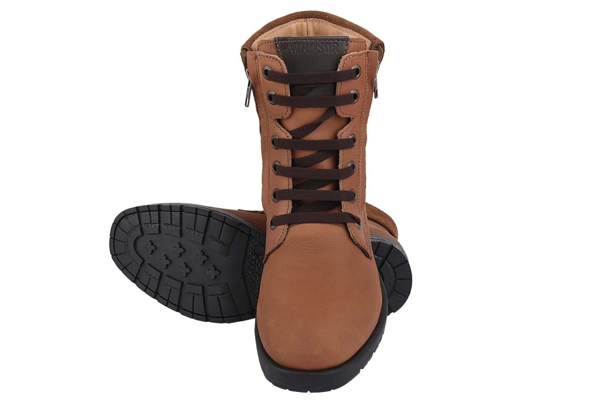 Jerry Leather Ankle Length Boots Boots by Libertyzeno – Don't Panic Shoes