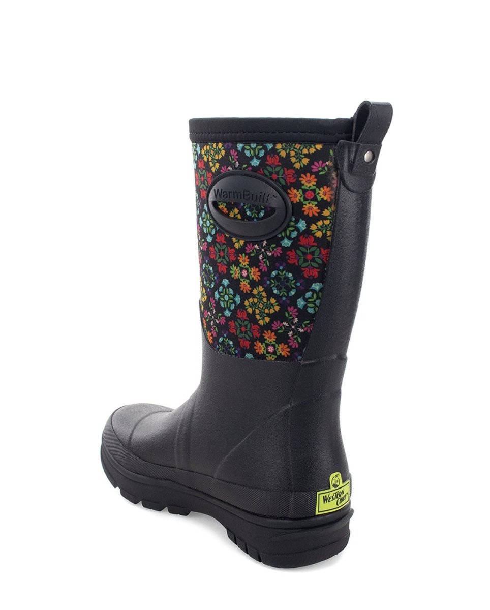 Jewel Women’S Neoprene Vegan Fur Mid Boot Black Cold Weather Snow Boots by Western Chief Women's – Don't Panic Shoes