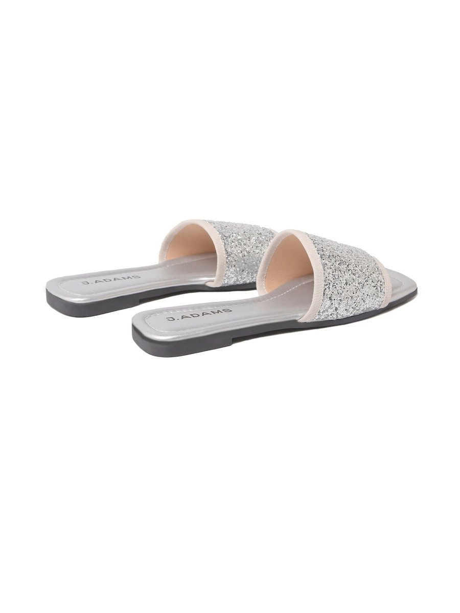 Jezel | Silver Sandals by J.Adams – Don't Panic Shoes