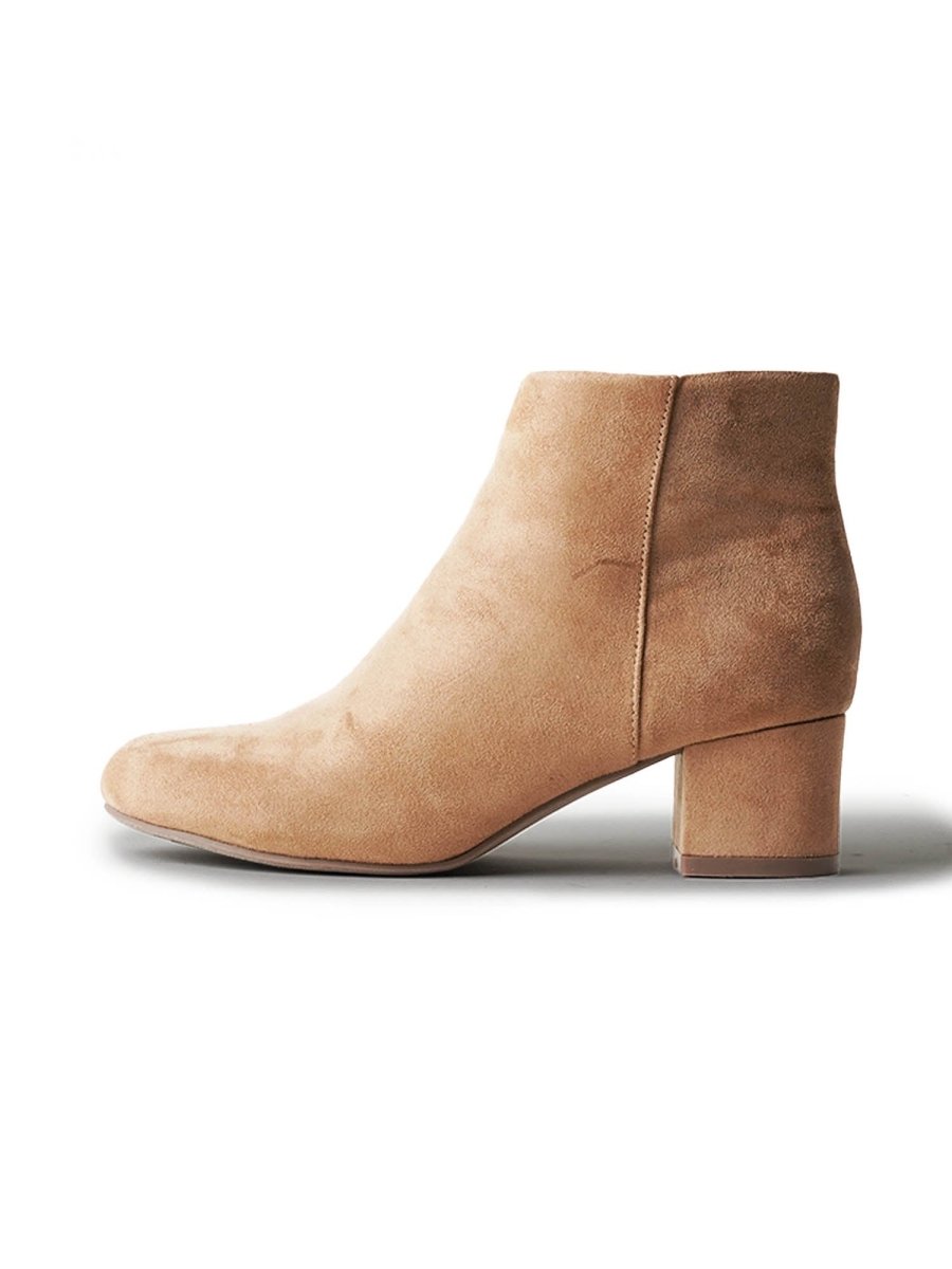 Jody | Beige Booties by J.Adams – Don't Panic Shoes