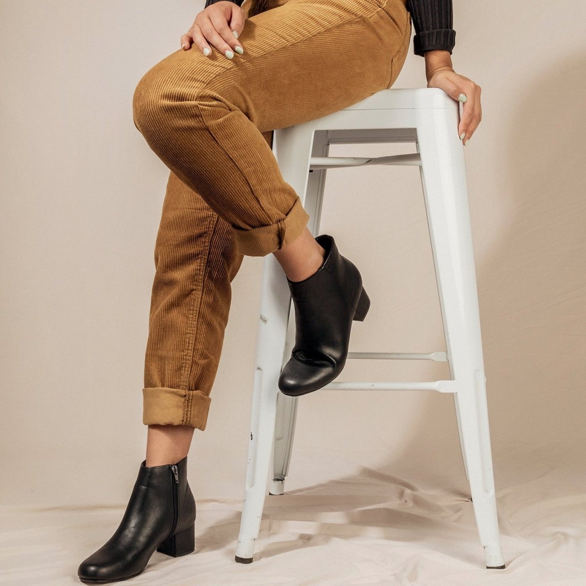 Jody | Black Booties by J.Adams – Don't Panic Shoes