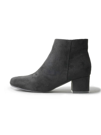 Jody | Black Suede Booties by J.Adams – Don't Panic Shoes