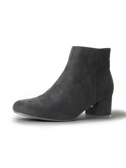 Jody | Black Suede Booties by J.Adams – Don't Panic Shoes