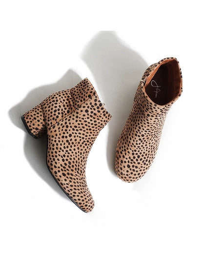 Jody | Cheetah Booties by J.Adams – Don't Panic Shoes
