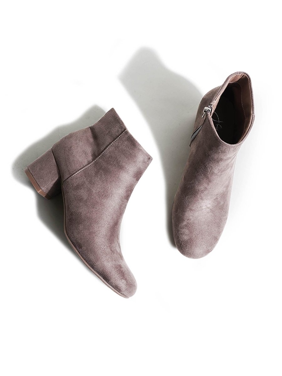 Jody | Taupe Booties by J.Adams – Don't Panic Shoes