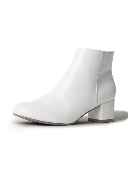 Jody | White Booties by J.Adams – Don't Panic Shoes