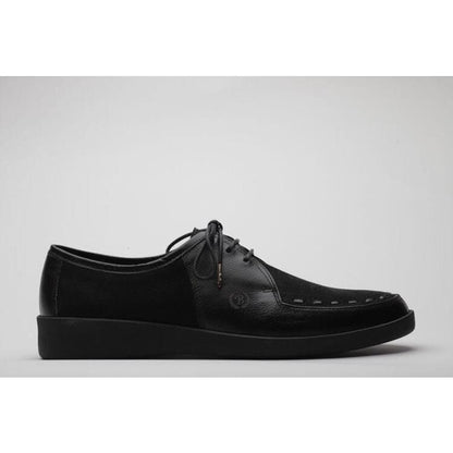 Johnny Famous Bally Style Delancey Men's Black Leather Low Tops Shoes by Johnny Famous – Don't Panic Shoes