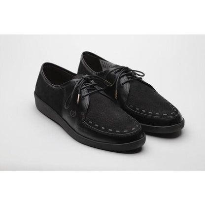 Johnny Famous Bally Style Delancey Men's Black Leather Low Tops Shoes by Johnny Famous – Don't Panic Shoes