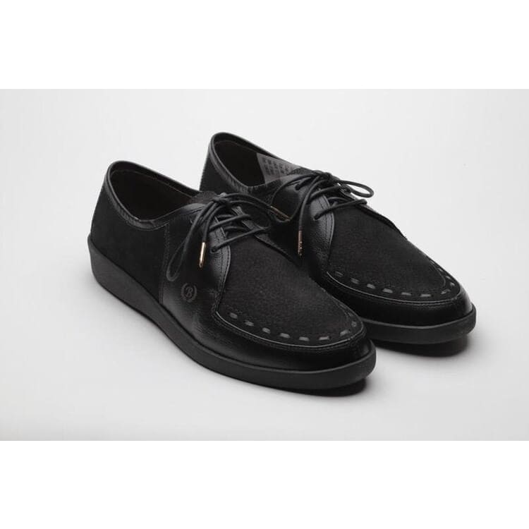 Johnny Famous Bally Style Delancey Men's Black Leather Low Tops Shoes by Johnny Famous – Don't Panic Shoes