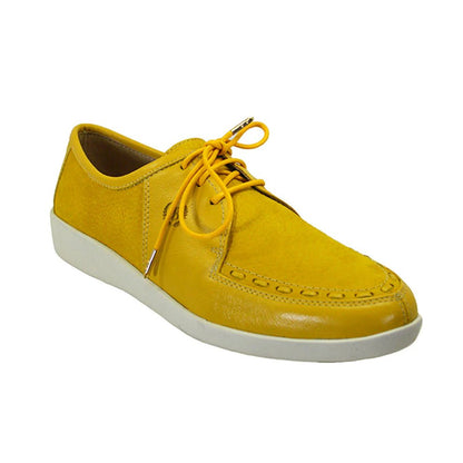 Johnny FamouS Bally Style Midtown Odb X Wu - Tang Limited Edition Men’s Low Tops – Yellow Leather – Vintage 80s Vibe Shoes by Johnny Famous – Don't Panic Shoes