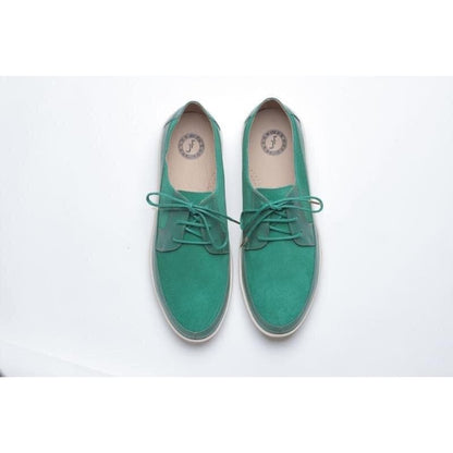 Johnny Famous Bally Style Park West Men's Green Leather And Suede Low Tops Shoes by Johnny Famous – Don't Panic Shoes