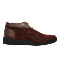 Thumbnail for Johnny Famous Bally Style Soho Men’s Burgundy Suede High Top