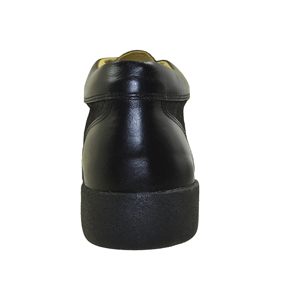 Johnny FamouS Bally Style Soho Men’s High Tops – Black Leather – Vintage 80s Vibe Shoes by Johnny Famous – Don't Panic Shoes