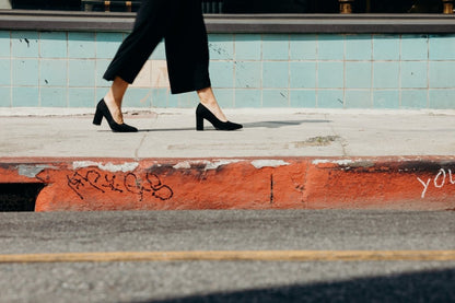 Jolie | Black Suede Heels by J.Adams – Don't Panic Shoes