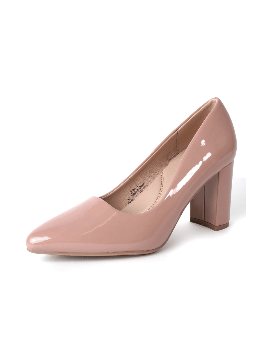 Jolie | Dusty Rose Patent Heels by J.Adams – Don't Panic Shoes