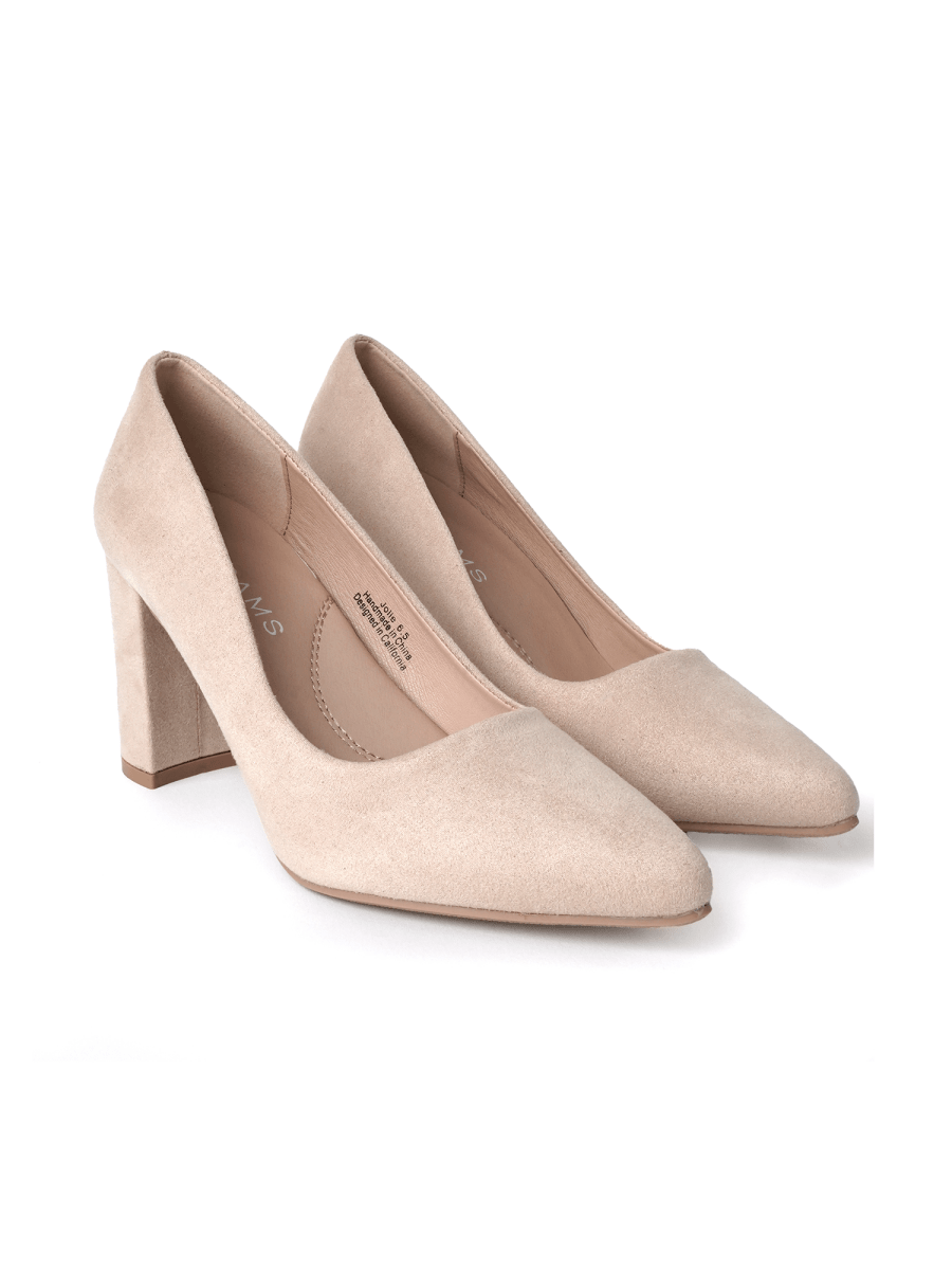 Jolie | Light Taupe Suede Heels by J.Adams – Don't Panic Shoes