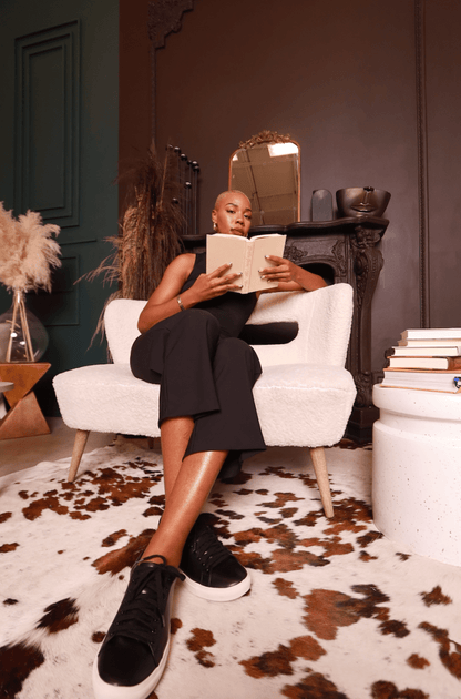 Jordin Sneakers Black Shoes by Vaila Shoes – Don't Panic Shoes