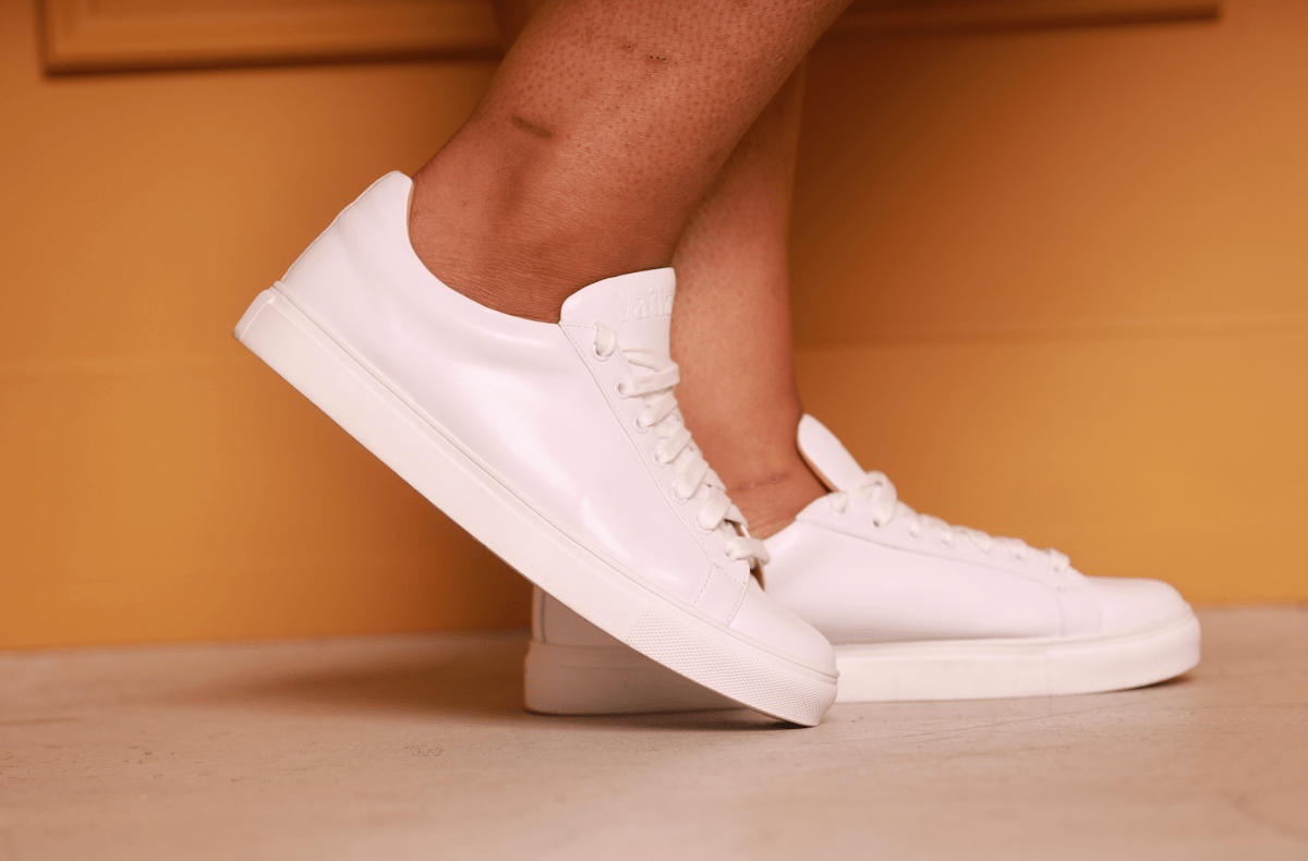 Jordin Sneakers White Shoes by Vaila Shoes – Don't Panic Shoes