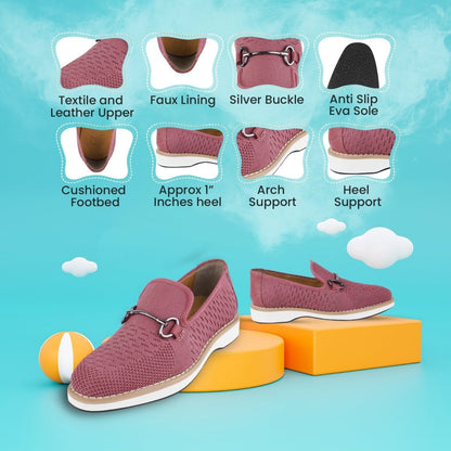 Joyce Textile Eva Sole Style With Buckle Loafers For Kids Loafers by Libertyzeno – Don't Panic Shoes