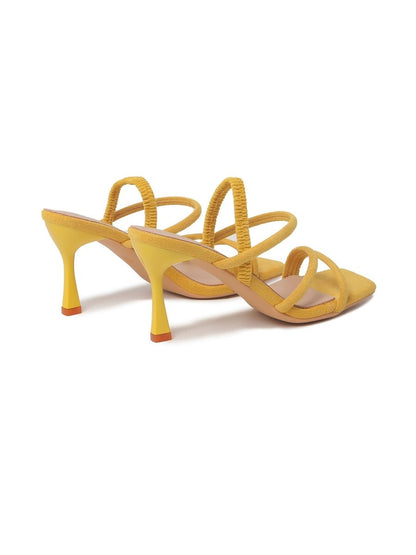 Julie | Yellow Heels by J.Adams – Don't Panic Shoes