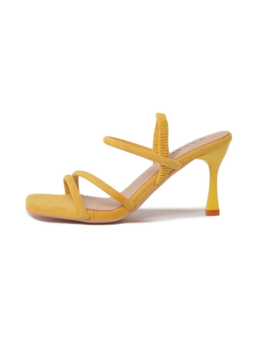 Julie | Yellow Heels by J.Adams – Don't Panic Shoes