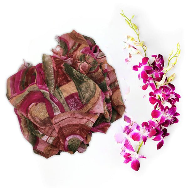 Kandinsky Rose 62 Bamboo Fiber Handcrafted Florence Italy Bamboo Scarves by Mar Soreli – Don't Panic Shoes