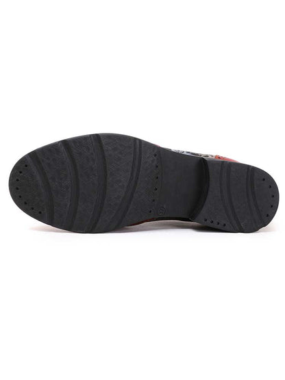 Karter Flower Handmade Brogue Flat Shoes Flat by Colorstepshoes – Don't Panic Shoes