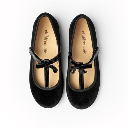 Katie Black Velcro Non Slip Rubber Sole Made In Spain Core by Childrenchic – Don't Panic Shoes